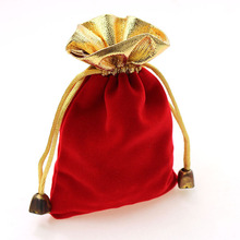 50 шт. 7*9 см красные бархатные сумки из Пномпеня, Женская винтажная сумка на шнурке для вечеринки/ювелирных изделий/подарка, сумка ручной работы, Упаковочная Сумка 2024 - купить недорого