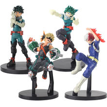 Figuras de ação de my hero academia, bonecos de pvc para decoração, modelos de izuku midoriya todoroki sapto bakugou katsuki 2024 - compre barato