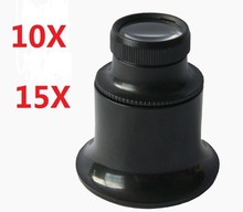 10X + 15X Eye Magnifier Loupe Lens Set  Watch & Jeweler Tool   Free Shipping 2024 - buy cheap