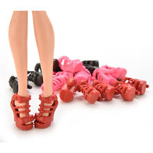 10 пар модных разноцветных аксессуаров для кукол обувь на каблуке сандалии для кукол лучший подарок для девочек Детские игрушки 2,5 см * 1,8 см * 1,2 см 2024 - купить недорого