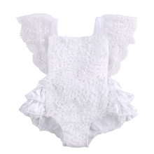 Ropa de encaje Floral para bebés, pelele para pastel sin mangas, trajes de 0 a 18 meses 2024 - compra barato