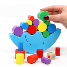 Luna equilibrio juguetes de madera niños bloques de construcción bebé equilibrio educativo juguetes para niños Montessori 2024 - compra barato