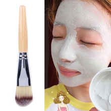 Mascarilla Facial con mango de bambú, cepillo de mezcla de barro, base de maquillaje en polvo, brochas de fibra cosmética 2024 - compra barato
