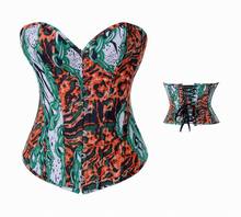 Sexy Hell Chain Denim Corset Lady Fashion Steel Boning Underbust Corset 2024 - buy cheap