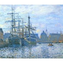 The Havre, the trade bassin de Claude Monet reproducción al óleo lienzo arte hecho a mano de alta calidad 2024 - compra barato