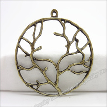 33 Uds. Vintage Charms árbol colgante bronce antiguo apto para pulseras collar DIY Metal fabricación de joyas 2024 - compra barato