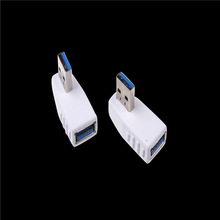 new 90 degree Elbow USB 3.0 A male to A female connector plug USB3.0 High speed data transfer adapter White 2024 - buy cheap