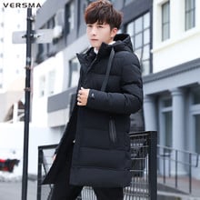 VERSMA 2018 Long Warm Winter Jacket Men Waterproof Brand Clothing Male High Quality Cotton Autumn Coat Black Down Parkas Men 4XL 2024 - buy cheap