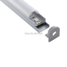 Conjuntos 10X1 m/Lot Metade forma redonda tamanho U perfil de alumínio led strip perfil de alumínio levou canal para a parede ou teto luz 2024 - compre barato