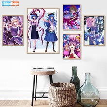 Touhou Project Poster Custom Canvas Poster Art Home Decoration Cloth Fabric Wall Poster Print Silk Fabric 30X45cm,40X60cm 2024 - buy cheap