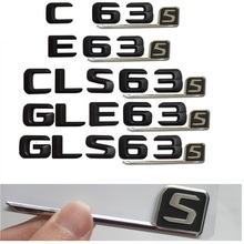 3D Matte Black Letters Trunk Badge Emblem Emblems Badges for Mercedes Benz AMG C63s E63s S63s CLS63s GLE63s GLS63s S 4MATIC CDI 2024 - buy cheap