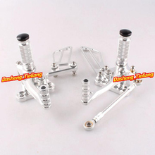 Adjustable Shift Foot Pegs Rear Set Footrests Replacement Kit For Suzuki GSX-R / GSXR1000 2005-2006 Motorcycle Accessory Parts 2024 - buy cheap