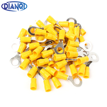 DIANQI RV5.5-8 Yellow Ring insulated terminal suit 4-6mm2 Cable Wire Connector cable Crimp Terminal 50PCS/Pack RV5-8 RV 2024 - buy cheap