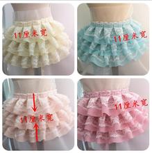 3Yard/Lot 11CM Wide Multicolor beauty three-layer mesh lace chiffon skirt cuffs lace trim accessories skirt fabric 2024 - buy cheap