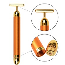 CAMMUO Slimming Face Pop 24k Gold Colour Vibration Facial Beauty Stick Lift Skin Tightening Wrinkle Bar 2024 - buy cheap