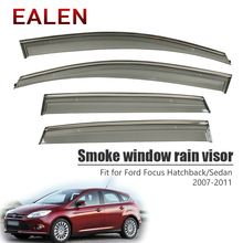 EALEN For Ford Focus Hatchback/Sedan 2007 2008 2009 2010 2011 Deflectors Guard Accessories 4Pcs/1Set Smoke Window Rain Visor 2024 - buy cheap