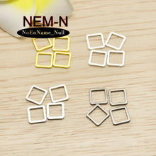 20pcs ZHU RU 8mm Charms Hollow tube section earrings belt buckle connection Making earring pendant fit jewelry DIY necklace 2024 - buy cheap