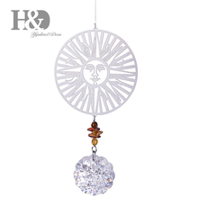 H&D Crystal Rainbow Suncatcher Colorful Beads Pendant Energy Fengshui Hanging Window Ornament Decor 2024 - buy cheap