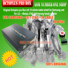 Octoplus pro caixa octoplus pro caixa com 19pcs cabos de trabalho para samsung e para lg + medua jtag ativação adaptadores do telefone móvel 2024 - compre barato