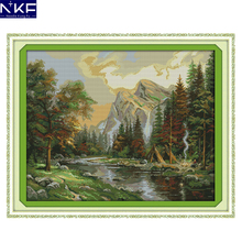 NKF The Scenery of The Suburban Painting Printed Counted or Stamped Cross Stitch Embroidery Needlework Sets for Home Decoration 2024 - buy cheap