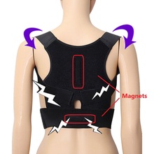Удобный Корректор осанки, подтяжки и поддержка s-образной спины, магнитный терапевтический плечевой бандаж, поддерживающий пояс 2024 - купить недорого