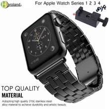 Business style Stainless Steel watch band strap For Apple Watch Band 40mm 44mm 38mm 42mm iWatch series 1 2 3 4 Link Wrist band 2024 - buy cheap