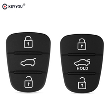 Новинка, запасная резиновая прокладка KEYYOU, 3 кнопки, флип-чехол для Hyundai I30 IX35 Kia K2 K5, чехол для ключа 2024 - купить недорого