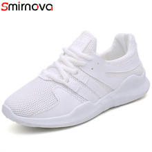 Smirnova 2020 new arrival women flat shoes light breathable mesh shoes lace up spring summer casual shoes woman sneakers 2024 - buy cheap