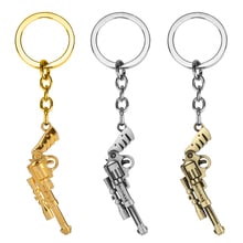 dongsheng Trendy Gun Keychain Game imitated Revolver Gun Key Chains 3D Weapon Arms Metal Key Chain Jewelry Unisex Drop Shipping 2024 - buy cheap