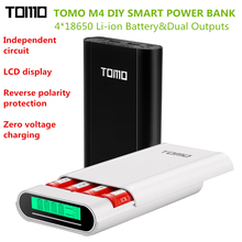 TOMO M4 Smart Power Charger 5V 2A Power Bank Case C4 X 18650 Li-ion Battery Portable DIY Powerbank Box Charger For 18650 Battery 2024 - buy cheap