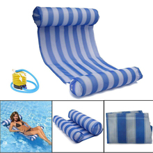 Water hammock inflatable floating bed swimming pool leisure chair light beach swimming hammock water toy adult 2024 - buy cheap