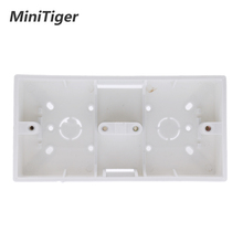 Minitiger-caja de montaje externo, 172mm x 86mm x 33mm, para interruptores táctiles o enchufes dobles de 86 tipos, aplicable para cualquier posición de superficie de pared 2024 - compra barato