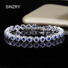 SINZRY-micro empedrado de circonio cúbico, pulseras amuleto de estrella, elegante, nupcial, accesorio de joyería para fiesta y boda, nueva moda novedosa 2024 - compra barato