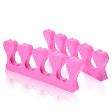 10Pcs/set Finger Toe Separator Soft Foam Sponge Nails Dividers Nail Art Tips Manicure Pedicure Nail Gel Tools Pink Color 2024 - buy cheap