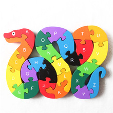 Wooden Puzzle Jigsaw Toys For Children Cartoon Animal Vehicle Wood Puzzles Intelligence Kids Baby Early Educational Toy 2024 - buy cheap