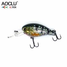 AOCLU wobblers Super Quality 8 Colors 50mm Hard Bait Minnow Crank Popper Stik Fishing lures Bass Fresh Salt water 14# VMC hooks 2024 - buy cheap