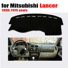 RKAC-alfombrilla para salpicadero de coche, accesorio personalizado para Mitsubishi Lancer 2006-2015, almohadilla de escritorio para volante izquierdo, pegatinas para coche 2024 - compra barato