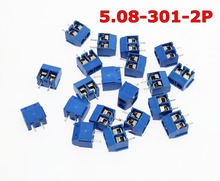 5.08-301-2P 301-2P 100PCS 2 Pin Screw Terminal Block Connector 5mm Pitch Free Shipping 2024 - buy cheap