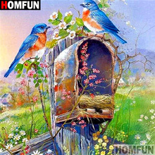 HOMFUN Full Square/Round Drill 5D DIY Diamond Painting "Birds and flowers" 3D Diamond Embroidery Cross Stitch Home Decor A19791 2024 - buy cheap