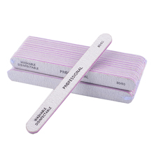 25pcs/lot Professional Nail File 80/80 Polish Sandpaper Buffing Files Double-sided Nail Salon Manicure Pedicure Nail Beauty Tool 2024 - buy cheap