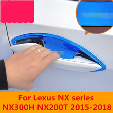 Cubierta de manija de puerta exterior de coche, Marco embellecedor, pegatina, accesorios, tazón de puerta, para Lexus NX series NX300H NX200T 2015-2018 2024 - compra barato