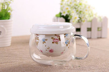 1PC Heat Resistant Glass Teapot Pottery with Removable Porcelain Infuser Coffee Cup Loose Leaf Teapots Ceramic Teapot JM 005 2024 - buy cheap