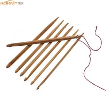 KOKNIT 7pcs/set Bamboo Crochet Hooks Mix Size 3.5-6.5mm Knitting Needles Hook Women DIY Yarn Weave Knitting Craft Tools 2024 - buy cheap