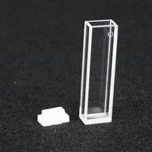 5mm x10mm Path Length JGS1 Quartz Cuvette Cell With PTFE Lid For Fluorescence Spectrometer 2024 - buy cheap