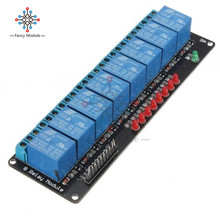 Módulo de canal de relé de 5V, 8 con optoacoplador, microcontroladores LED para Arduino AVR PIC ARM PLC 2024 - compra barato