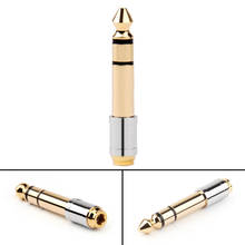 Areyourshop 6.35mm 1/4" Male Plug To 3.5mm 1/8" Female Stereo Headphone Jack Plug Audio Adapter 1/4PCS Wholesale Connector 2024 - buy cheap