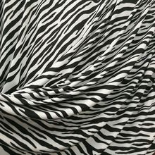 White/Black Stretch Swimming Fabric Cotton/Spandex knitted Fabric Zebra Pattern Print Fabric Sewing swimsuit DIY Sports Clothing 2024 - buy cheap