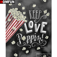 HOMFUN Full Square/Round Drill 5D DIY Diamond Painting "Letter Popcorn" 3D Embroidery Cross Stitch 5D Home Decor A13625 2024 - buy cheap