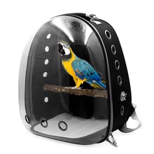 Pet Parrot Backpack Small Carrying Cage Outdoor Travel Comfortable Breathable Extensible Carrier Backbag Space Capsule 2024 - buy cheap