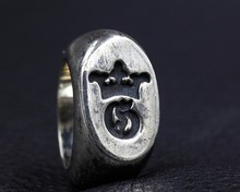 925 sterling silver hand carved heavy domineering American men ring 2024 - buy cheap